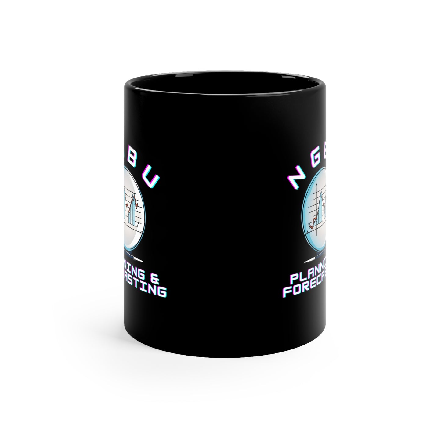 P&F 11oz Black Mug