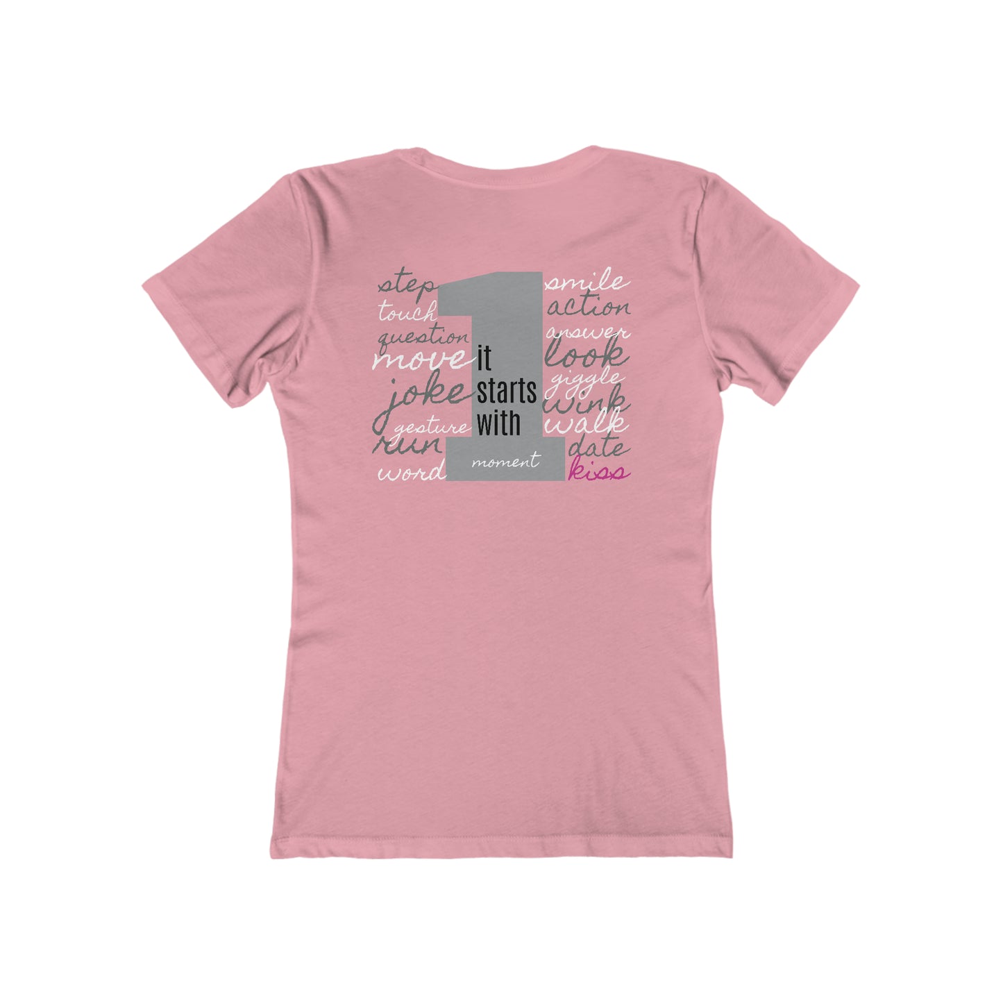 Women's The Boyfriend Tee, STARTS WITH 1