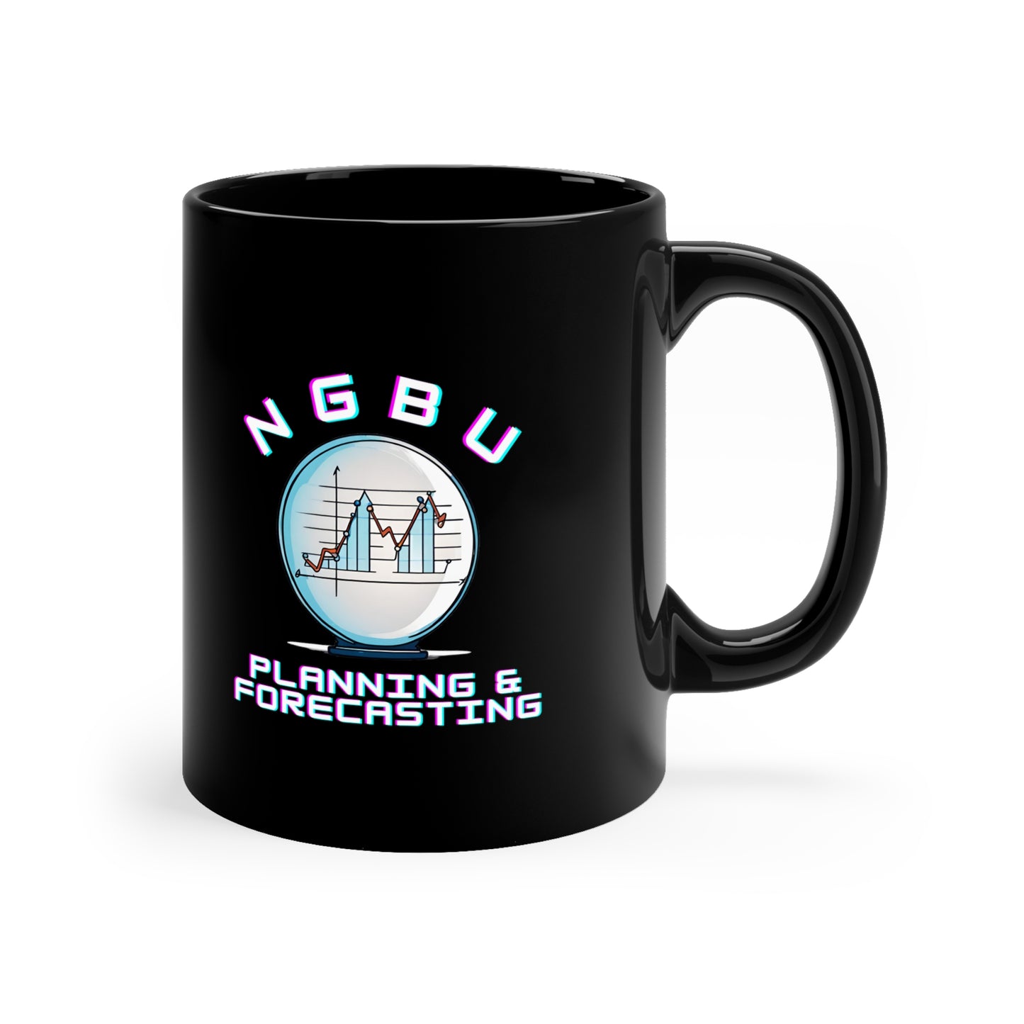 P&F 11oz Black Mug