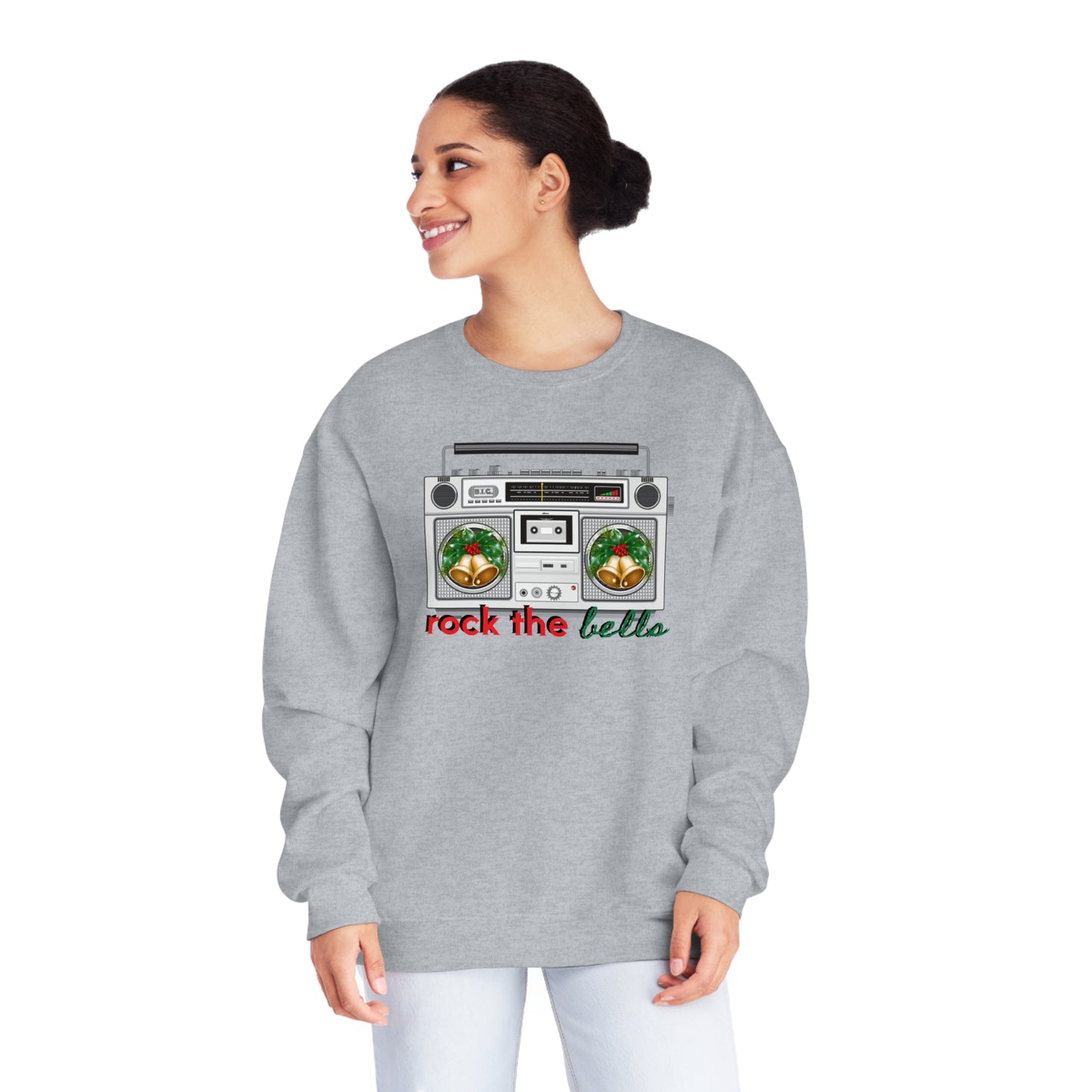 Unisex NuBlend® Crewneck Sweatshirt, ROCK THE BELLS/Xmas