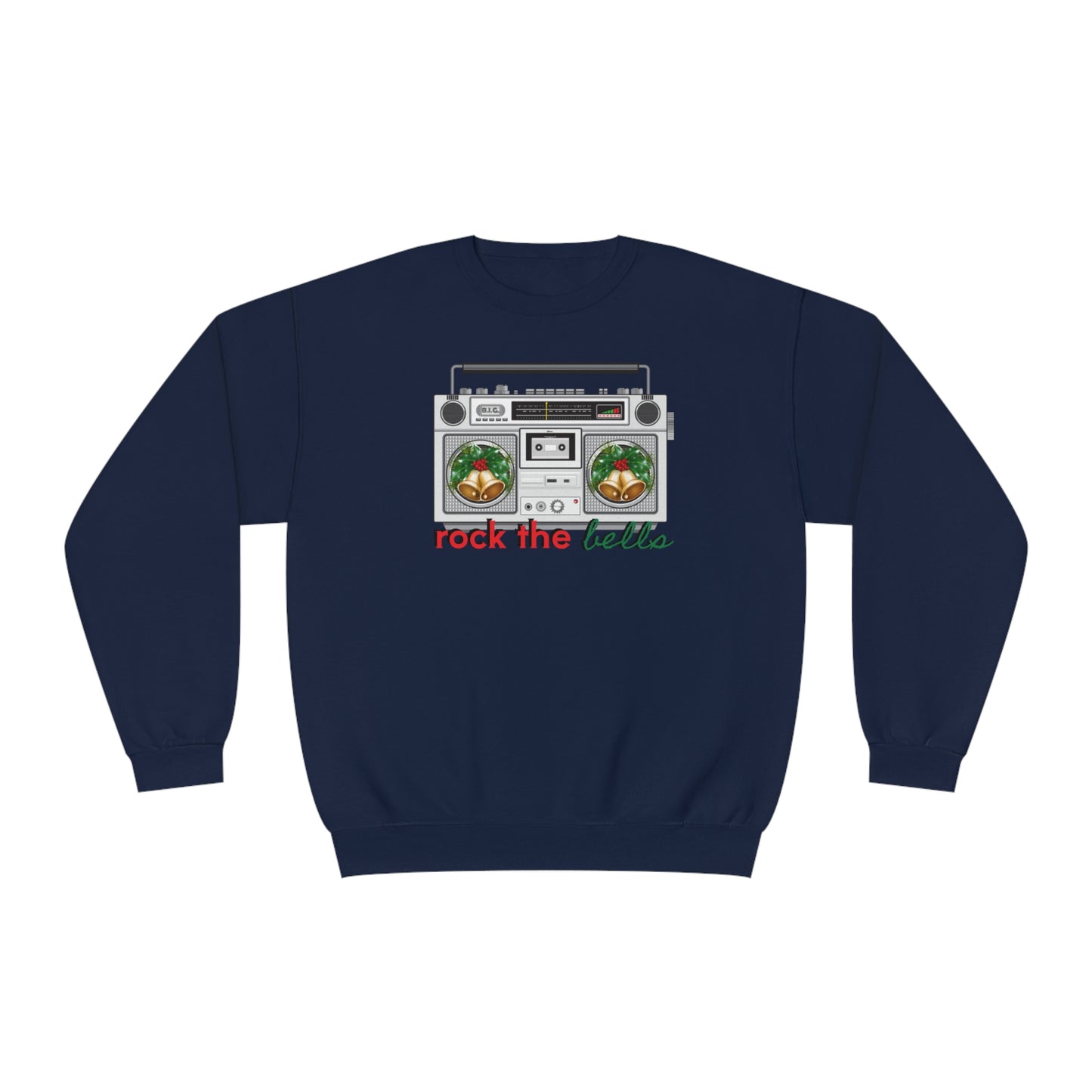 Unisex NuBlend® Crewneck Sweatshirt, ROCK THE BELLS/Xmas