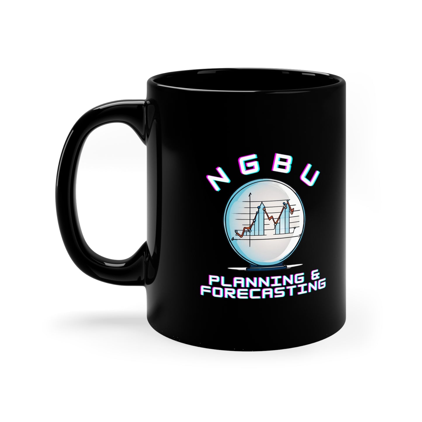 P&F 11oz Black Mug