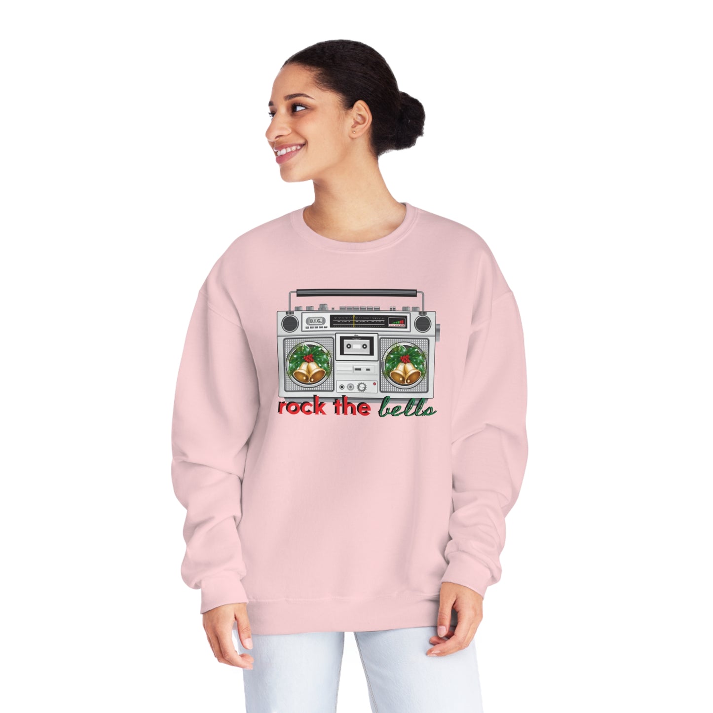 Unisex NuBlend® Crewneck Sweatshirt, ROCK THE BELLS/Xmas