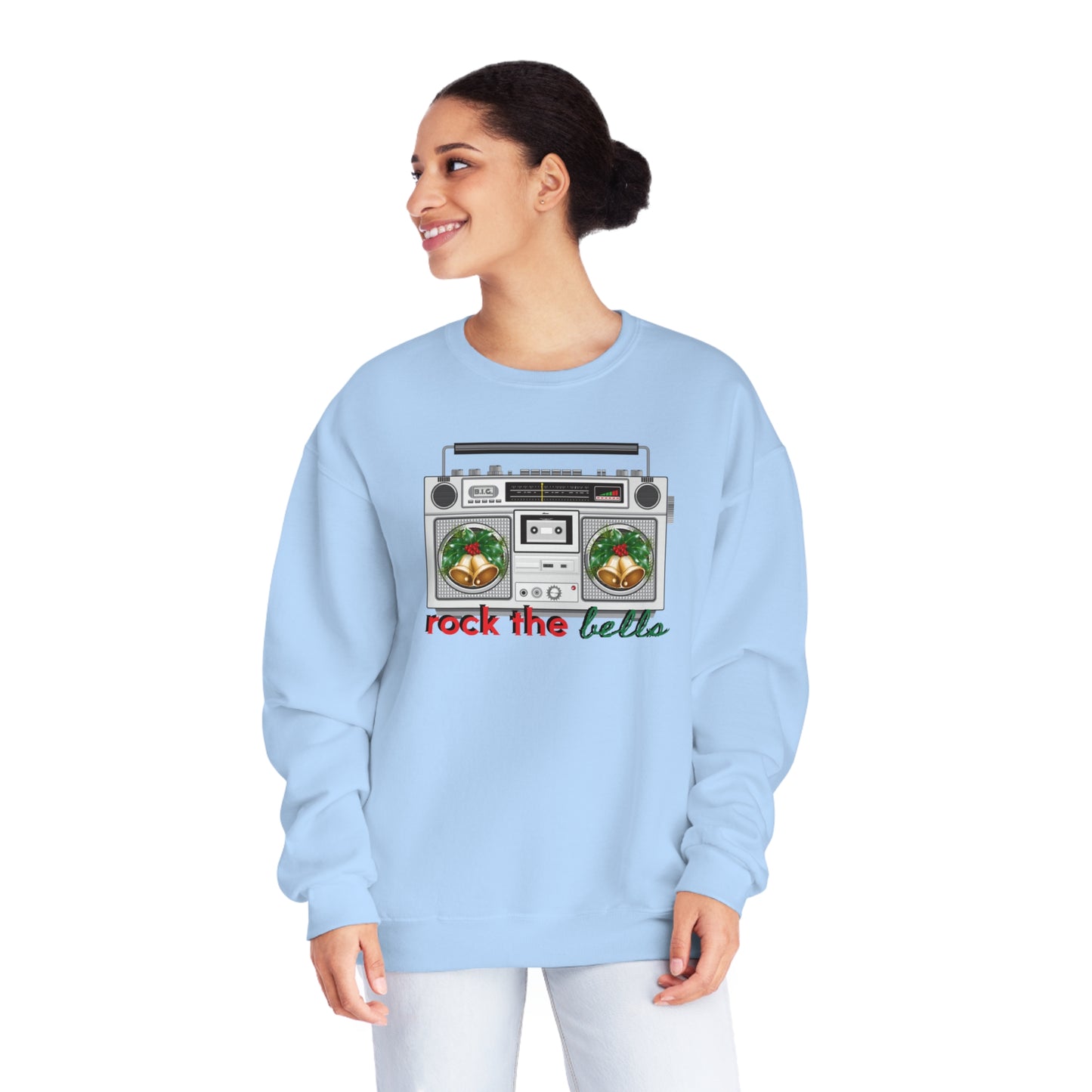 Unisex NuBlend® Crewneck Sweatshirt, ROCK THE BELLS/Xmas