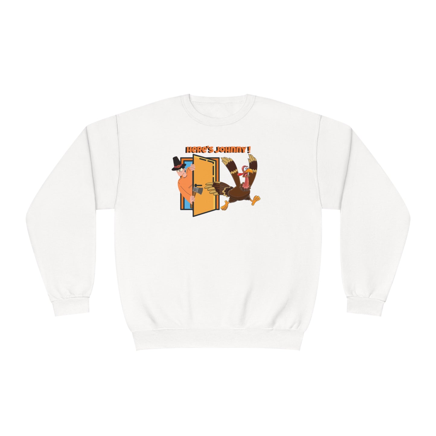 Unisex NuBlend® Crewneck Sweatshirt, TURKEY - HERE'S JOHNNY!