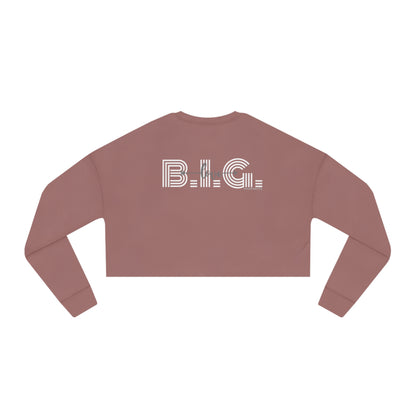 Women's Cropped Sweatshirt, B.I.G. LOVE - Love Me Now