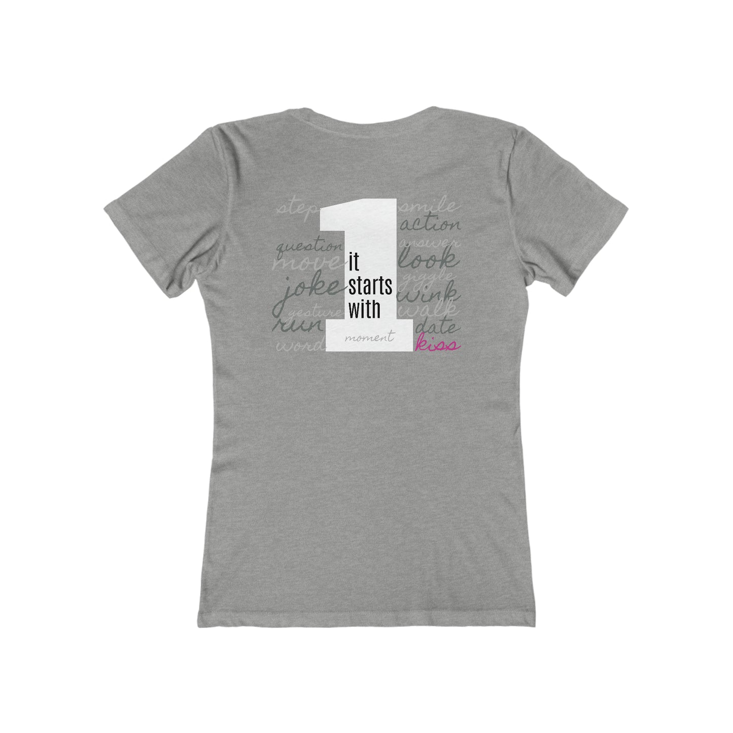 Women's The Boyfriend Tee, STARTS WITH 1