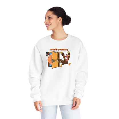 Unisex NuBlend® Crewneck Sweatshirt, TURKEY - HERE'S JOHNNY!