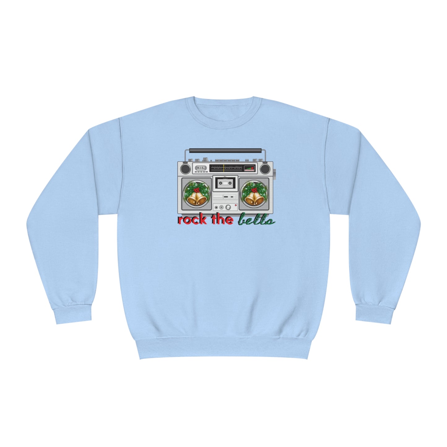 Unisex NuBlend® Crewneck Sweatshirt, ROCK THE BELLS/Xmas