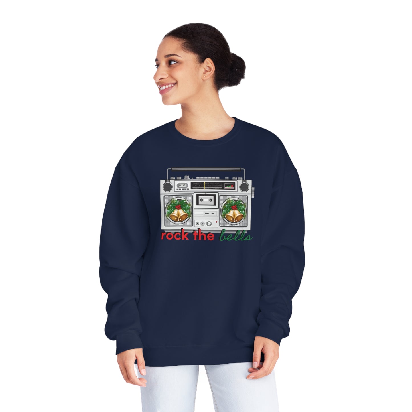 Unisex NuBlend® Crewneck Sweatshirt, ROCK THE BELLS/Xmas