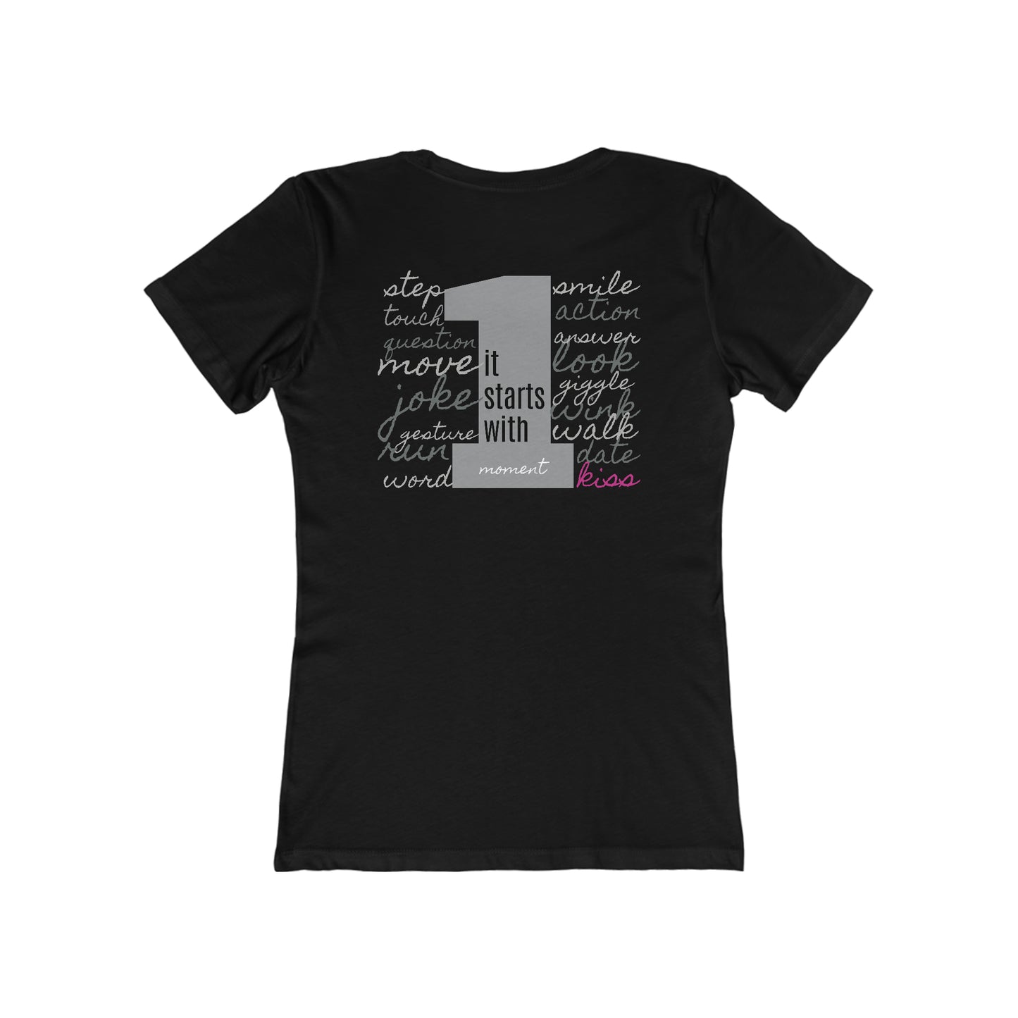 Women's The Boyfriend Tee, STARTS WITH 1