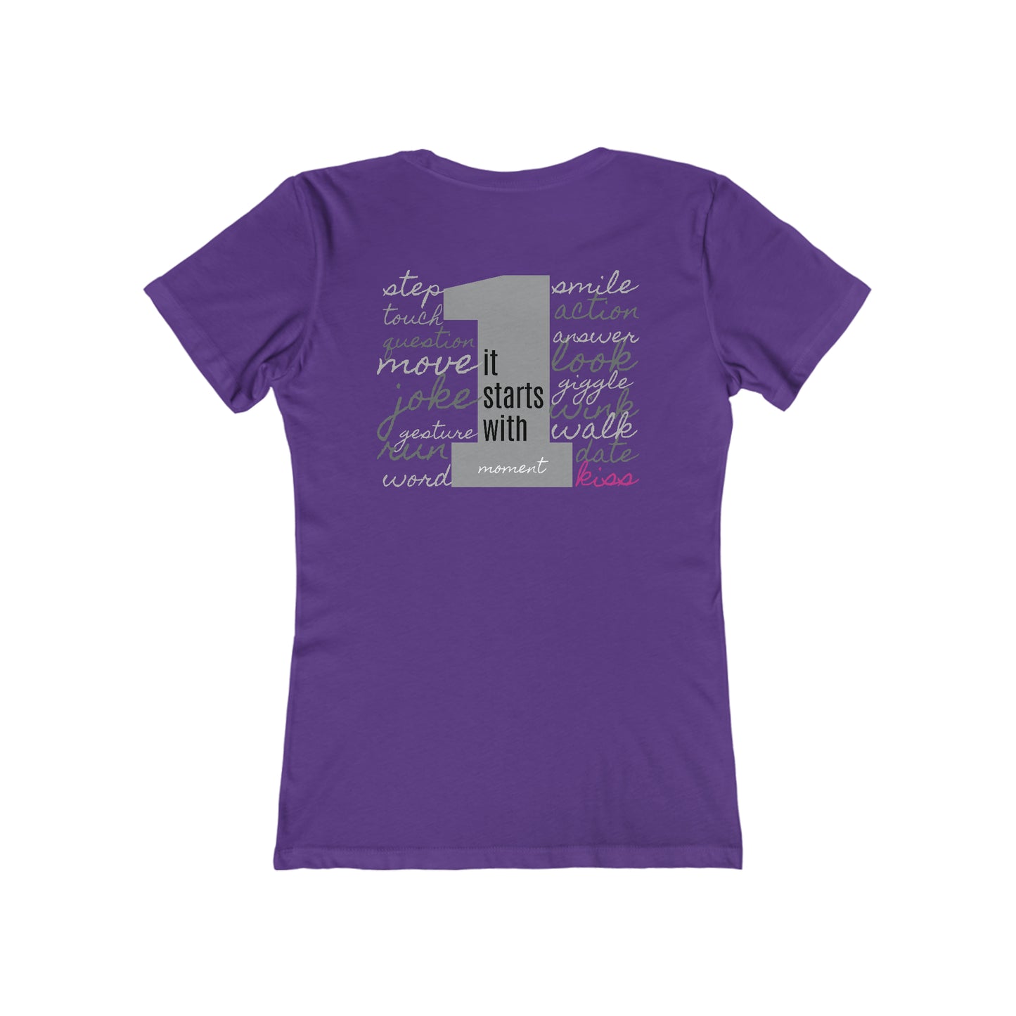 Women's The Boyfriend Tee, STARTS WITH 1