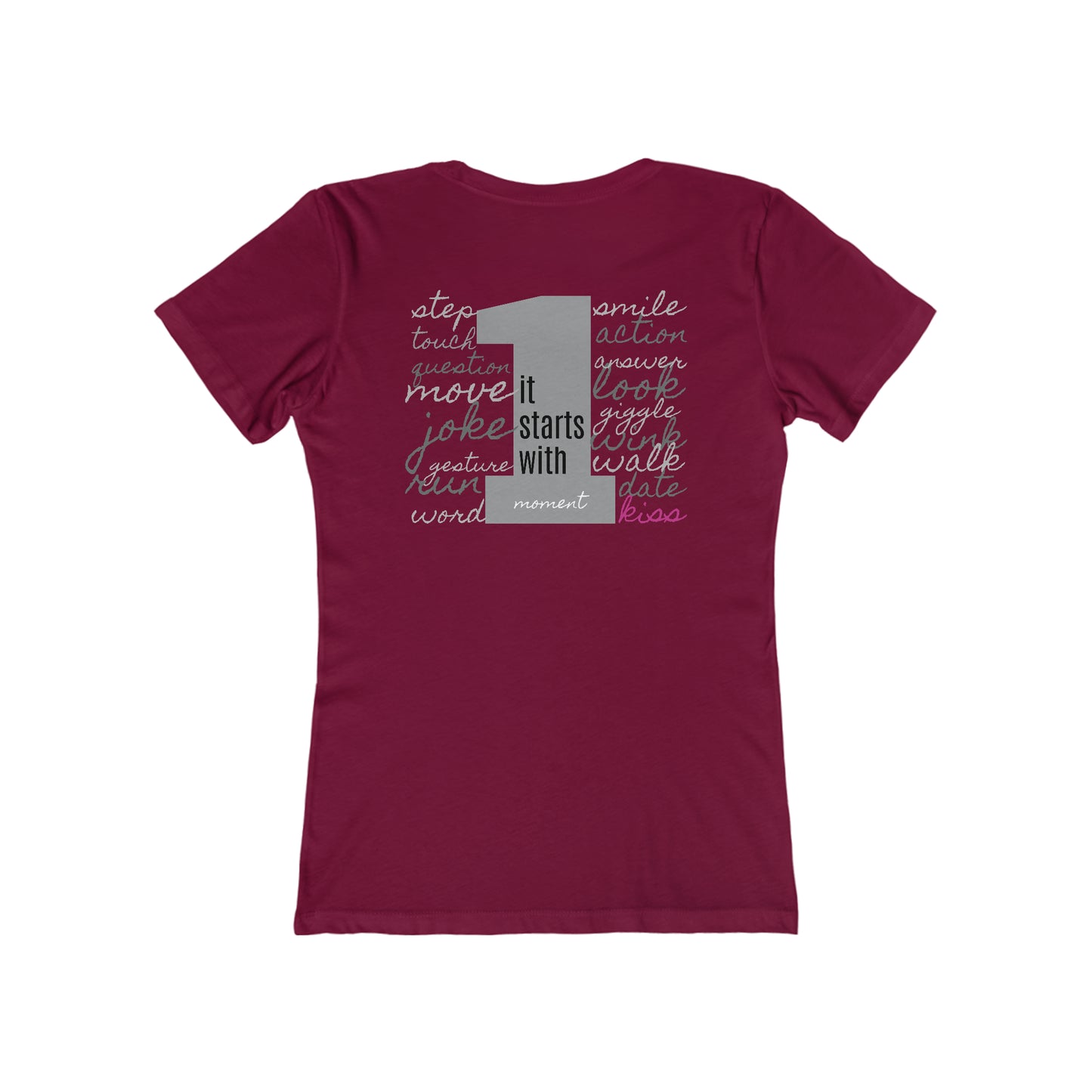 Women's The Boyfriend Tee, STARTS WITH 1