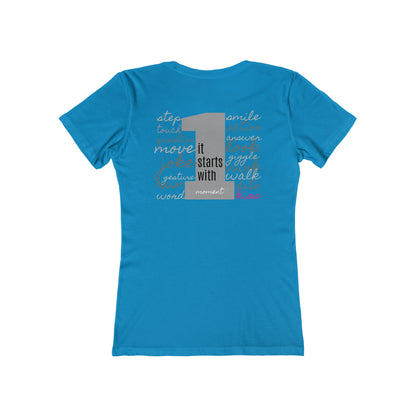 Women's The Boyfriend Tee, STARTS WITH 1