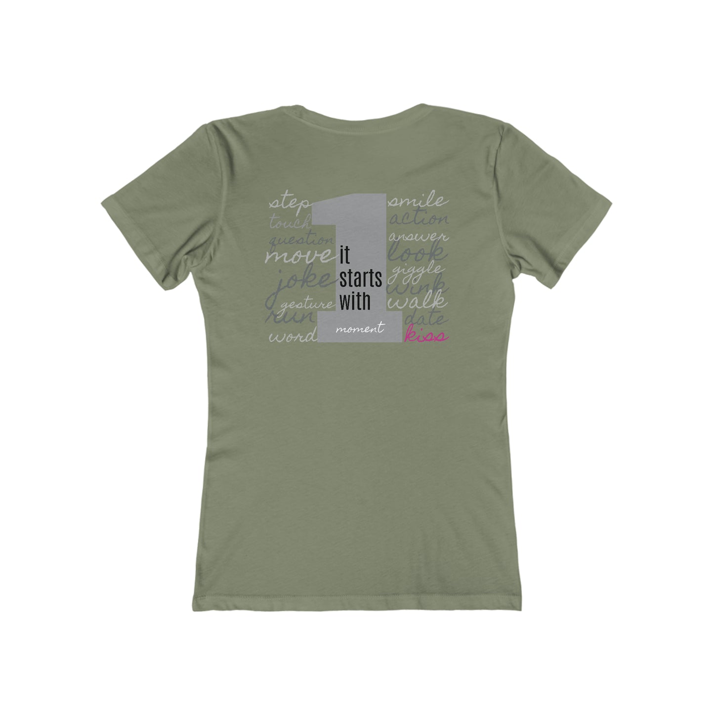 Women's The Boyfriend Tee, STARTS WITH 1