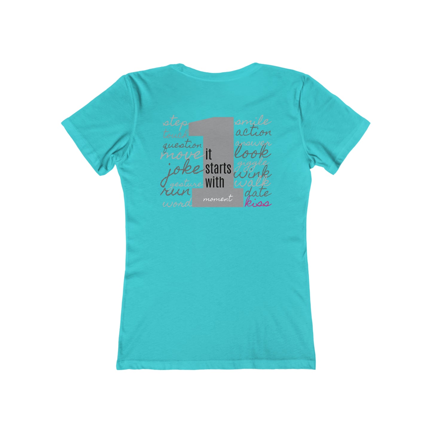 Women's The Boyfriend Tee, STARTS WITH 1