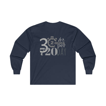 Ultra Cotton Long Sleeve Tee, FOOTBALL Moments - 2min Drill